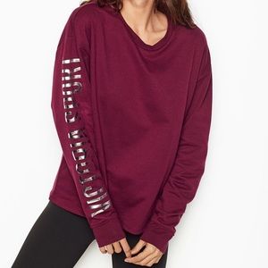 Victoria’s Secret VSX Slouchy Fleece Sweatshirt